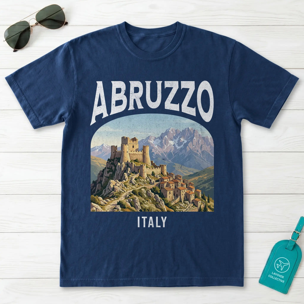 Abruzzo Italy Vintage Travel Poster T-Shirt