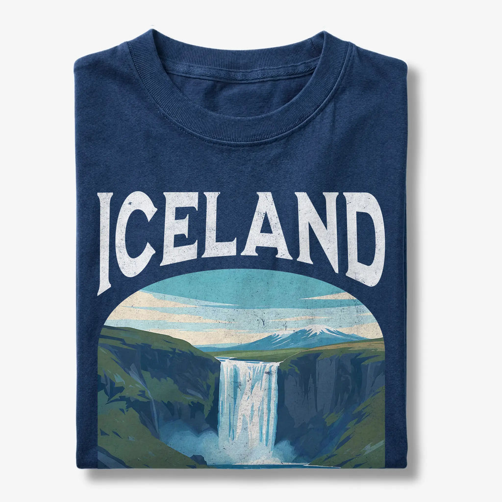 Iceland Vintage Travel Poster T-Shirt