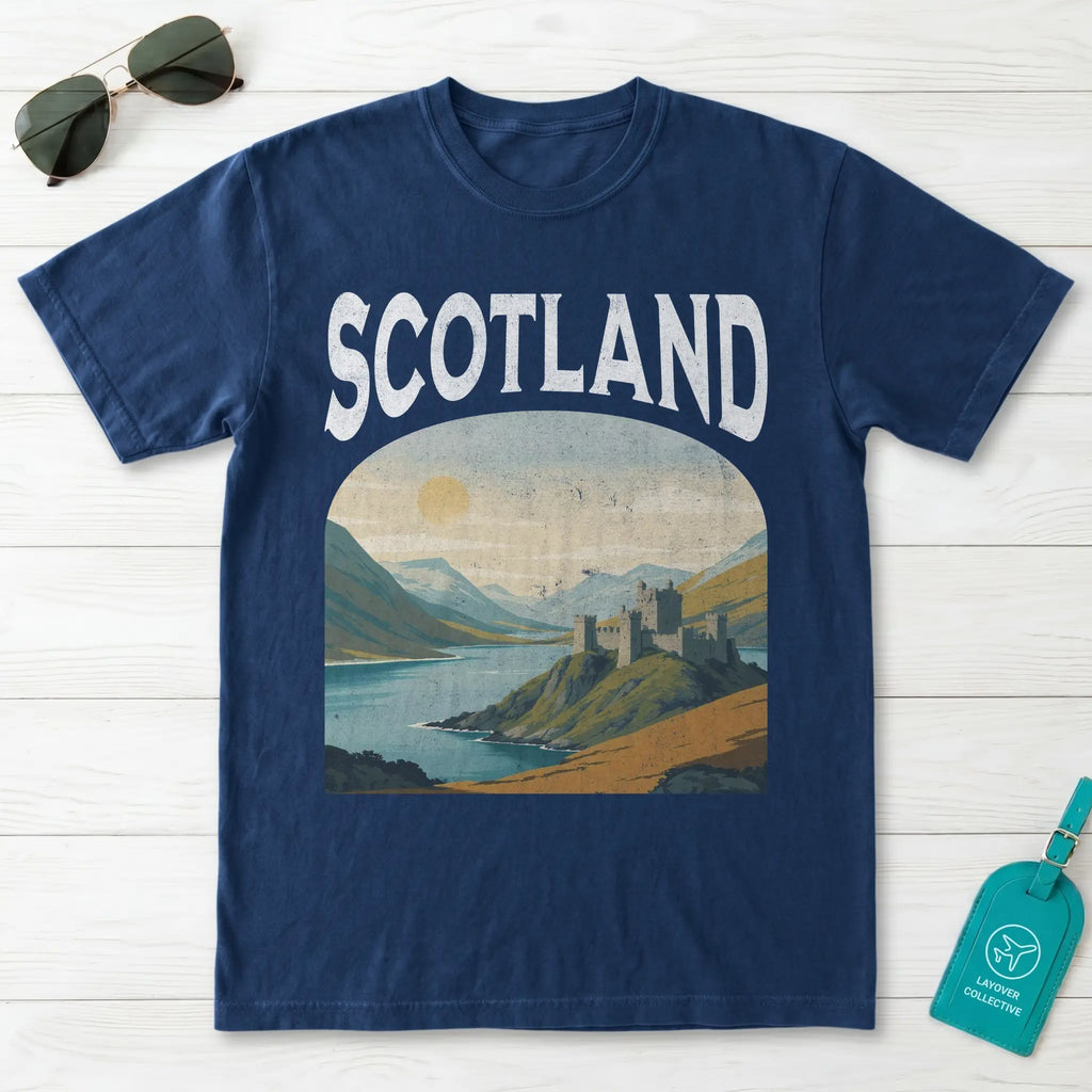 Scotland Vintage Travel Poster T-Shirt