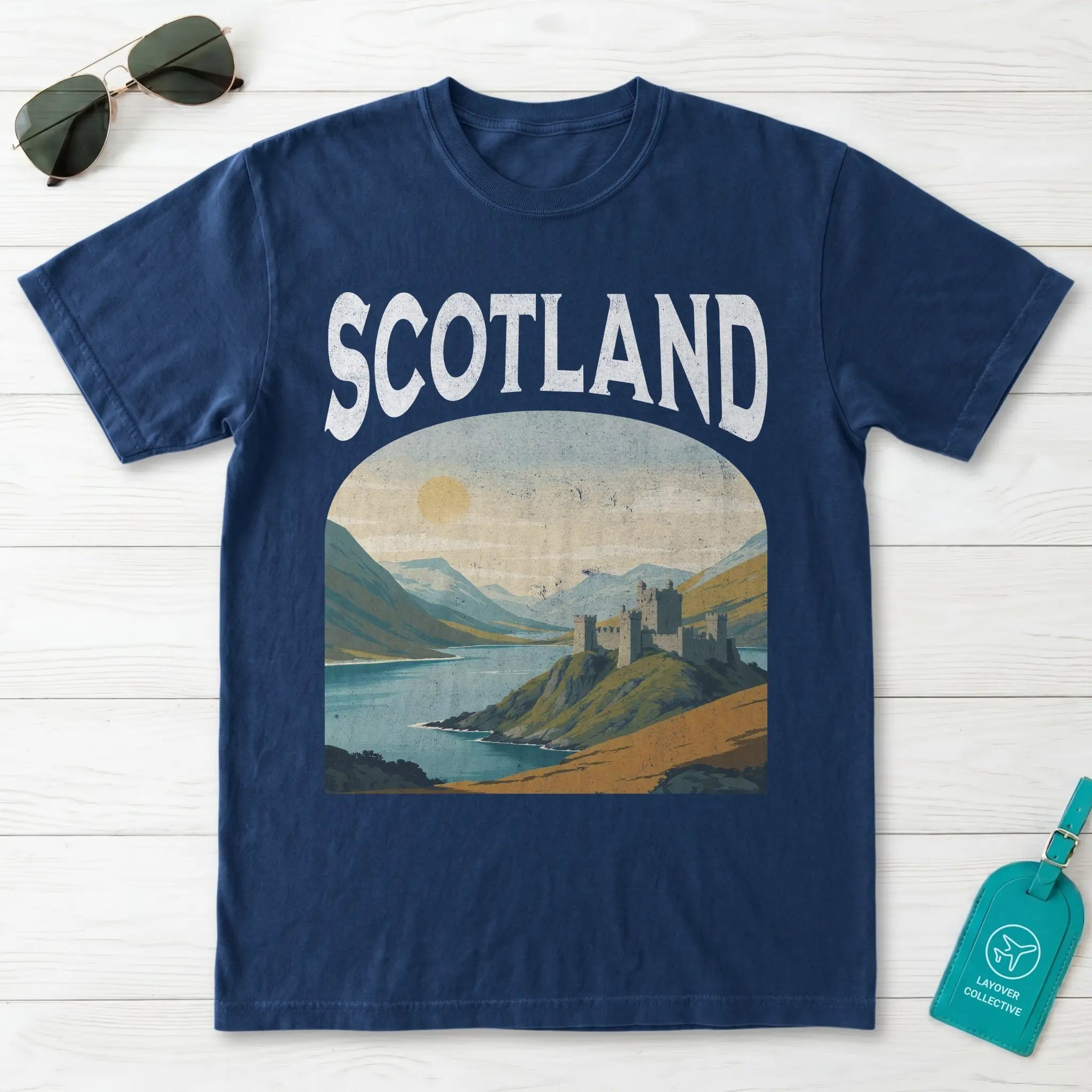 Scotland Vintage Travel Poster T-Shirt