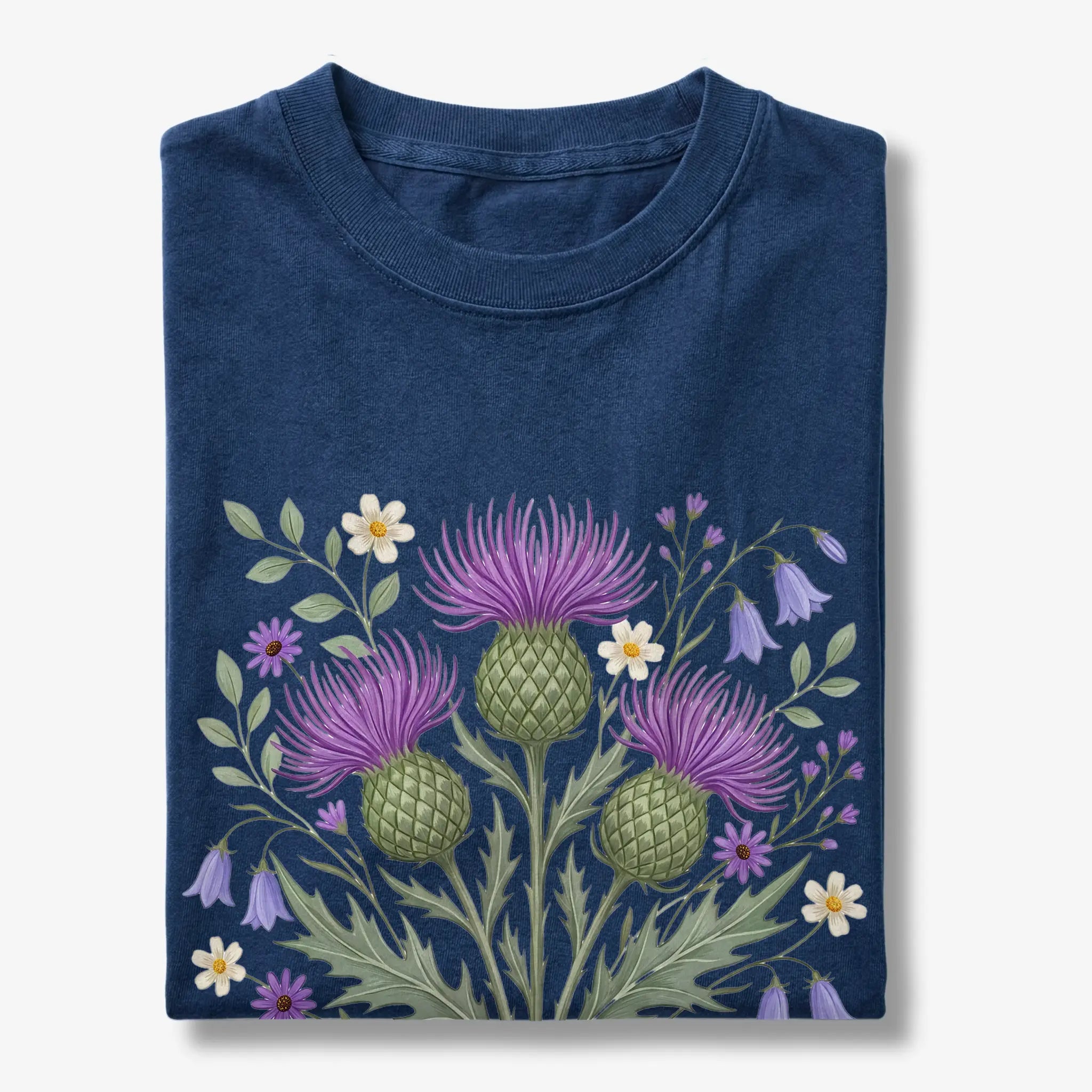 Scottish Thistle Botanical Wildflower T-Shirt