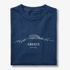 Greece Acropolis Skyline Minimalist T-Shirt