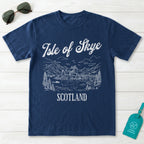 Isle of Skye Scotland Line Art T-Shirt