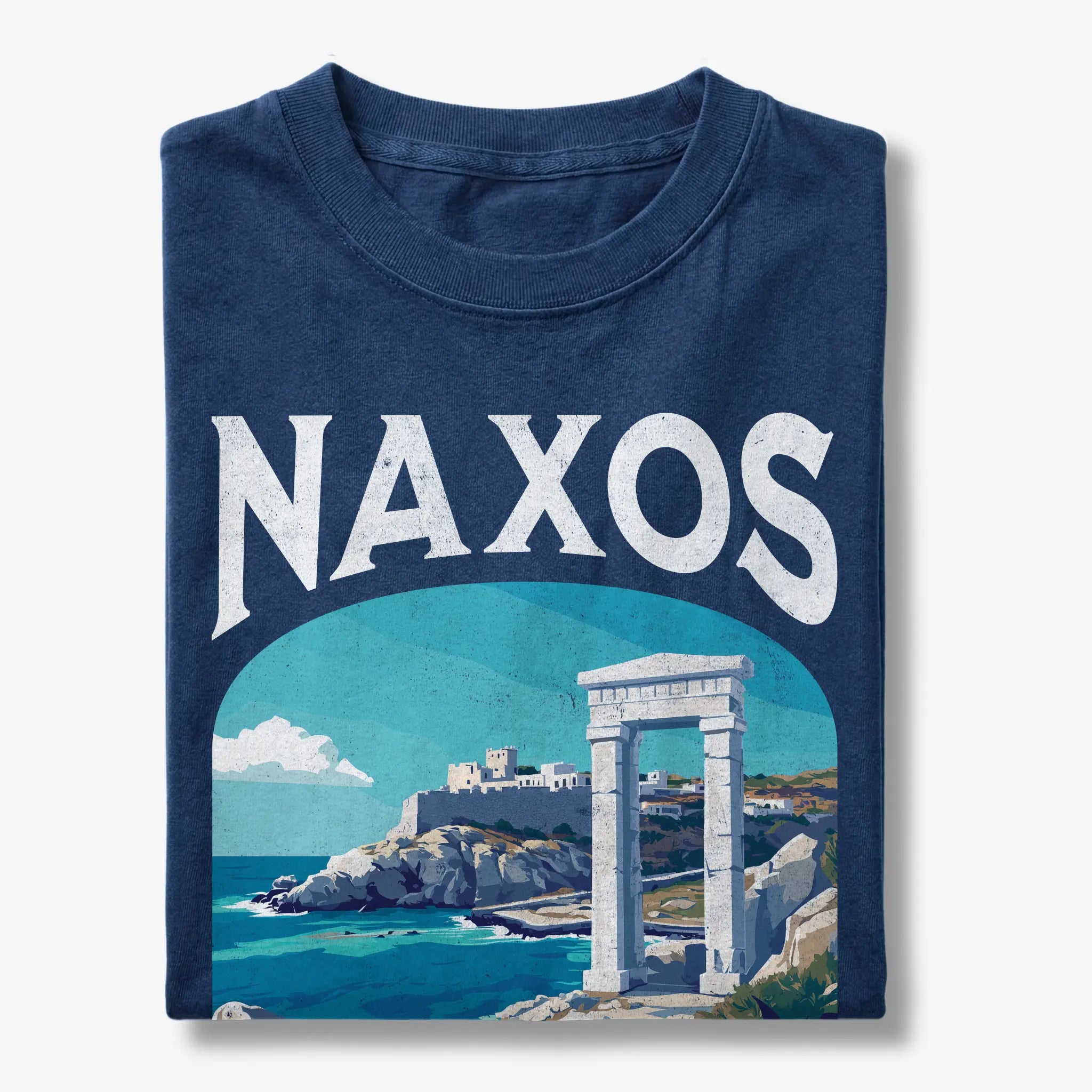 Naxos Greece Vintage Travel Poster T-Shirt