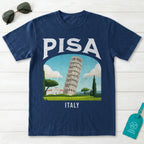Pisa Italy Vintage Travel Poster T-Shirt