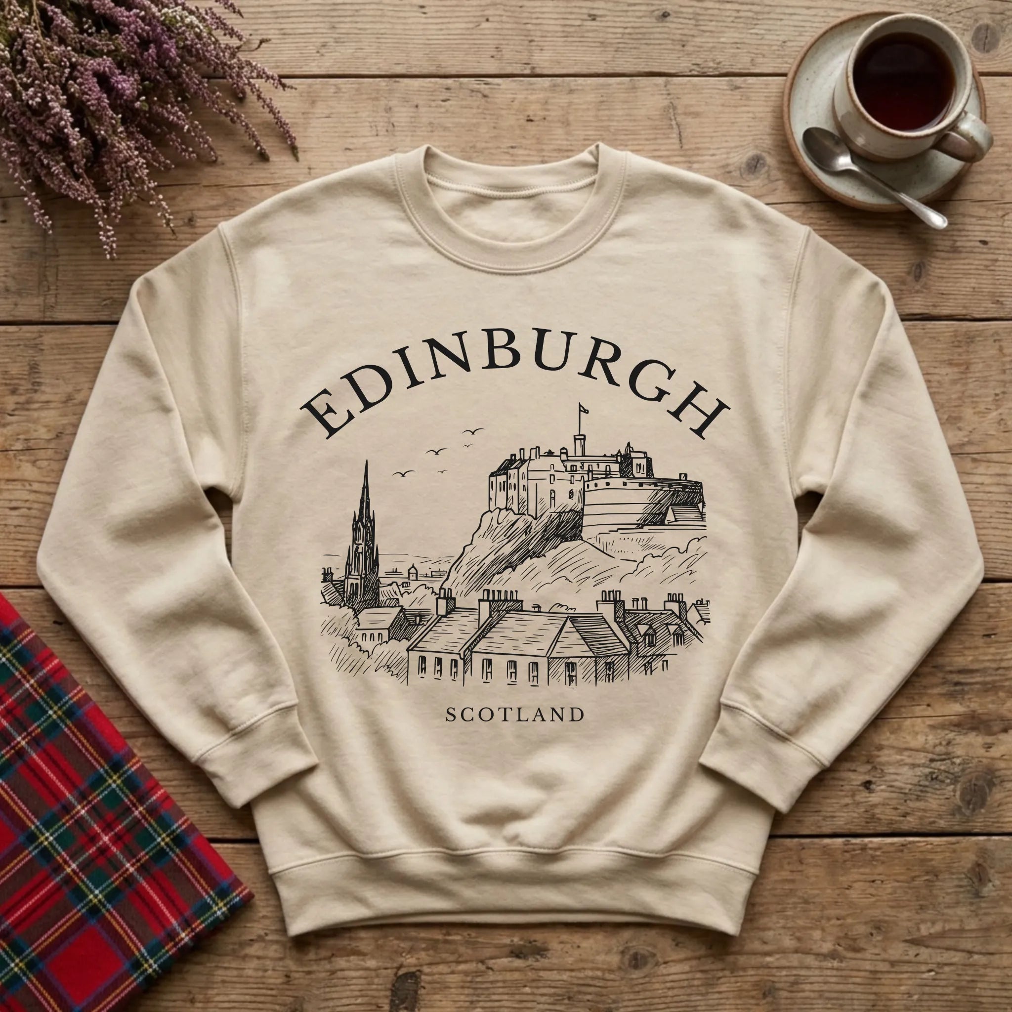 Edinburgh Vintage Sketch Sweatshirt