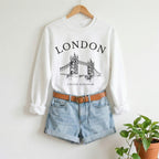 London Tower Bridge Vintage Sketch Sweatshirt