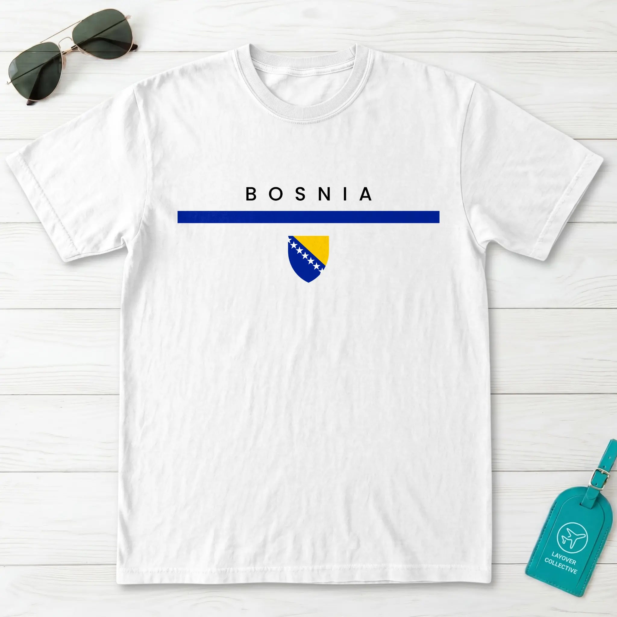 Bosnia Flagline T-Shirt