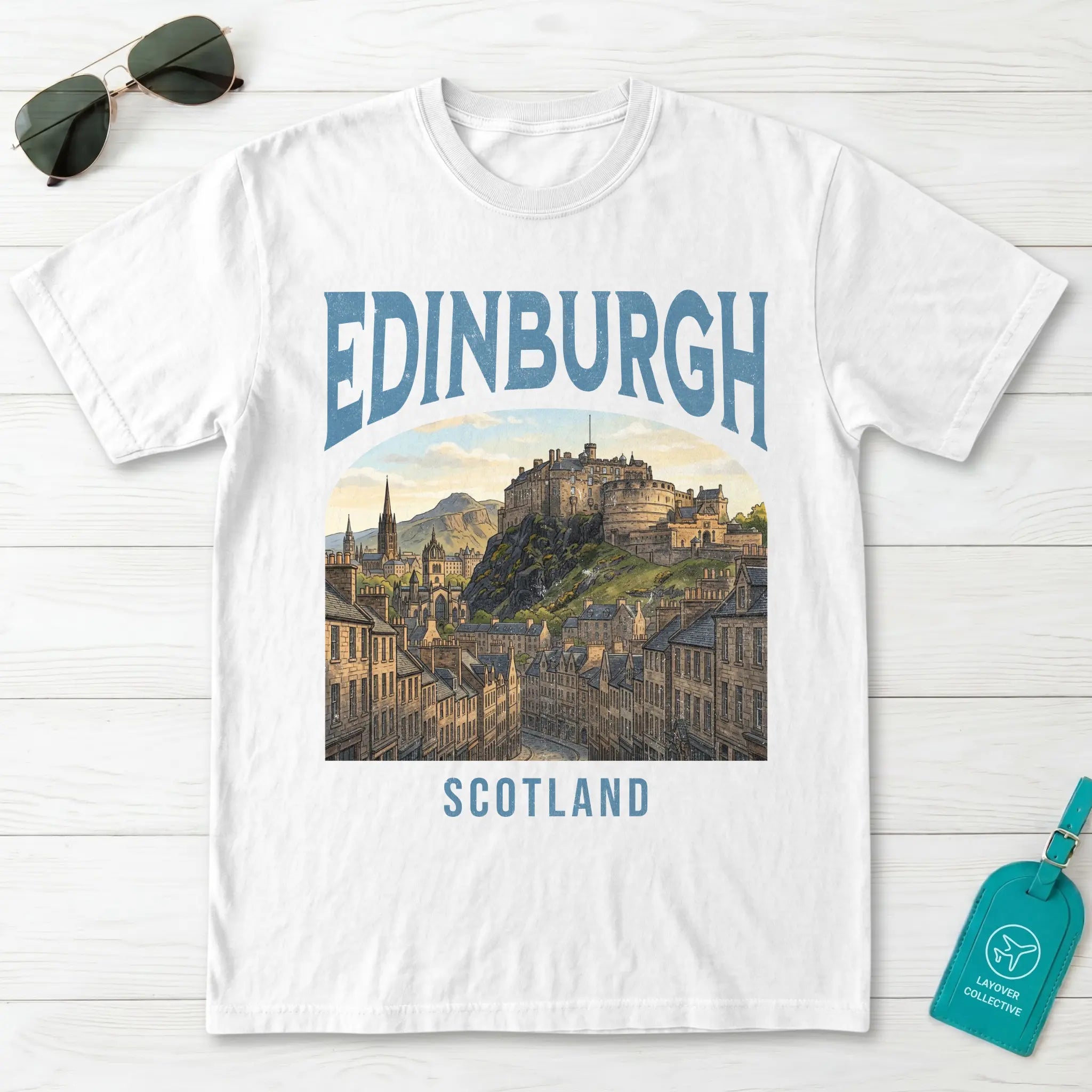Edinburgh Vintage Poster Scotland T-Shirt