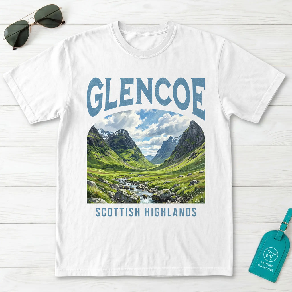 Glencoe Vintage Poster Scotland T-Shirt
