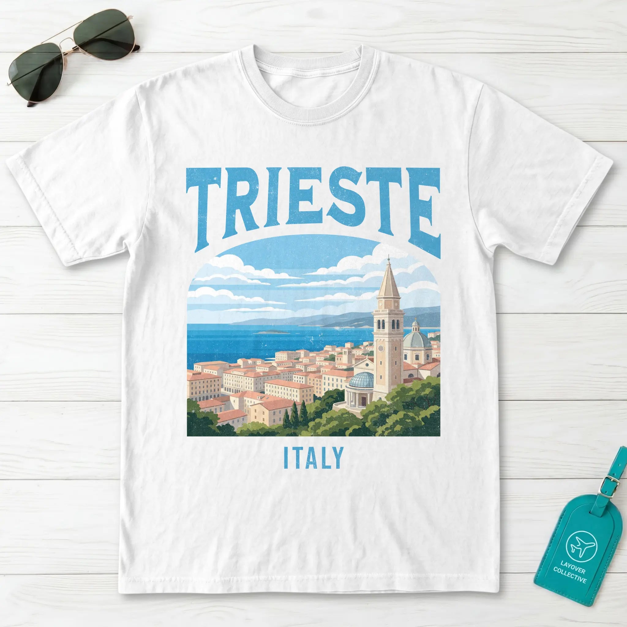 Trieste Italy Vintage Travel Poster T-Shirt