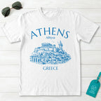 Athens Greece Acropolis Line Art Graphic T-Shirt