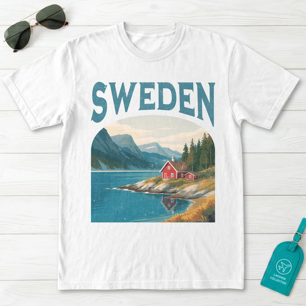 Sweden Vintage Travel Poster T-Shirt
