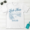 Loch Ness Scotland Line Art T-Shirt