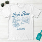 Loch Ness Scotland Line Art T-Shirt