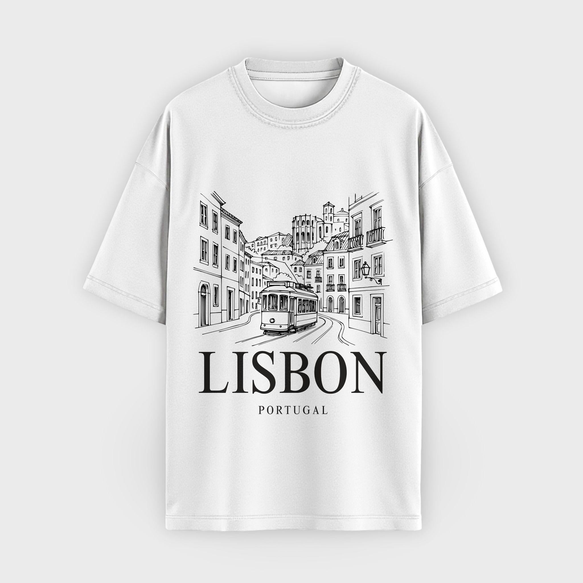Lisbon Vintage Sketch T-Shirt