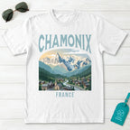 Chamonix France Vintage Travel Poster T-Shirt