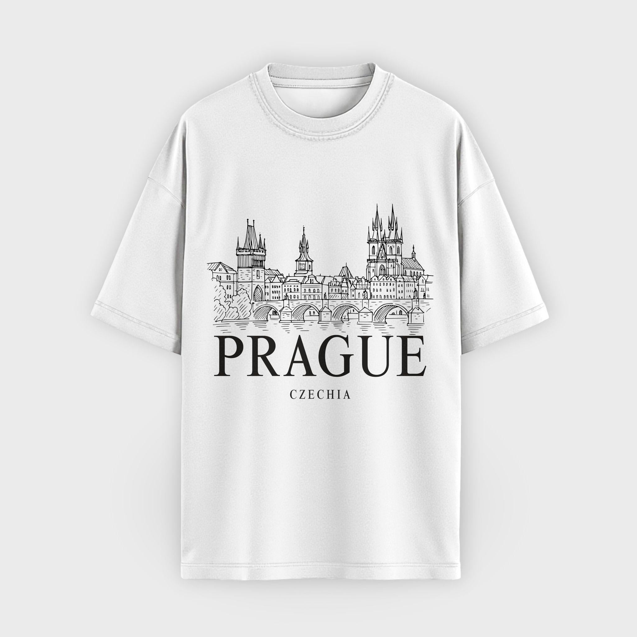 Prague Vintage Sketch T-Shirt