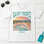 Saint Tropez France Vintage Travel Poster T-Shirt