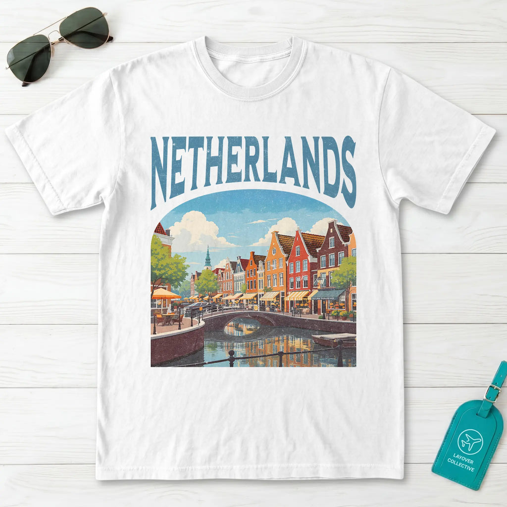 Netherlands Vintage Travel Poster T-Shirt