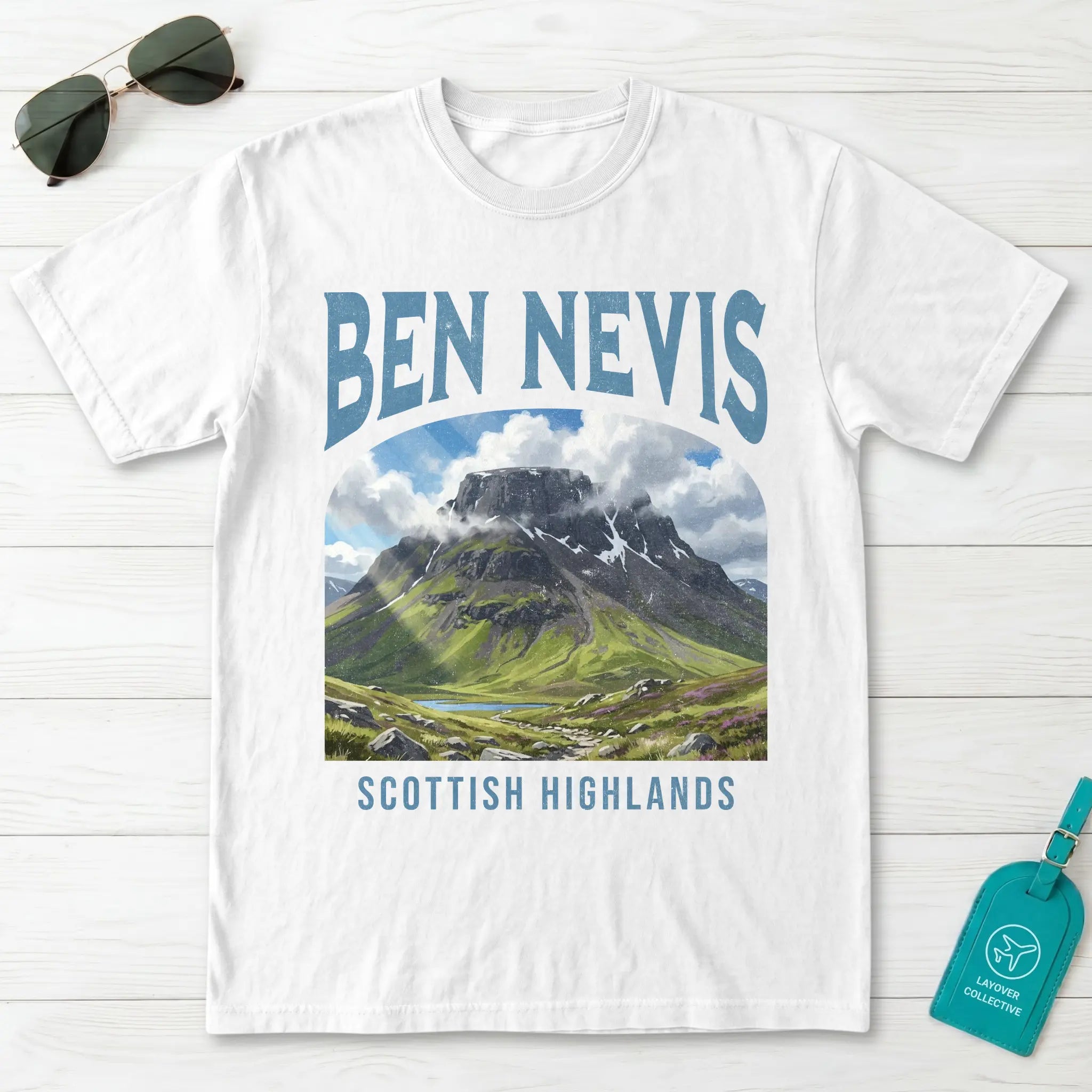 Ben Nevis Vintage Poster Scotland T-Shirt