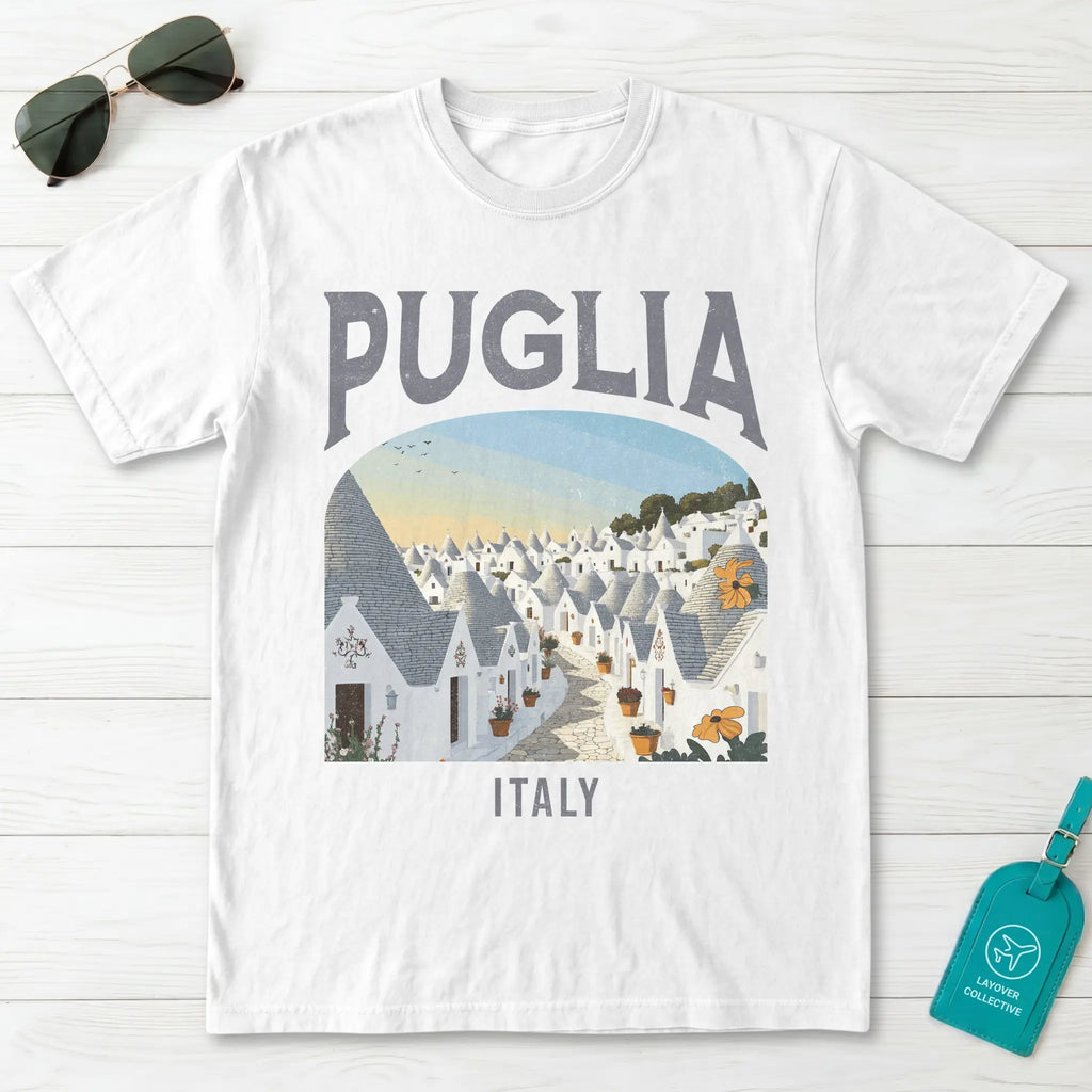 Puglia Italy Vintage Travel Poster T-Shirt