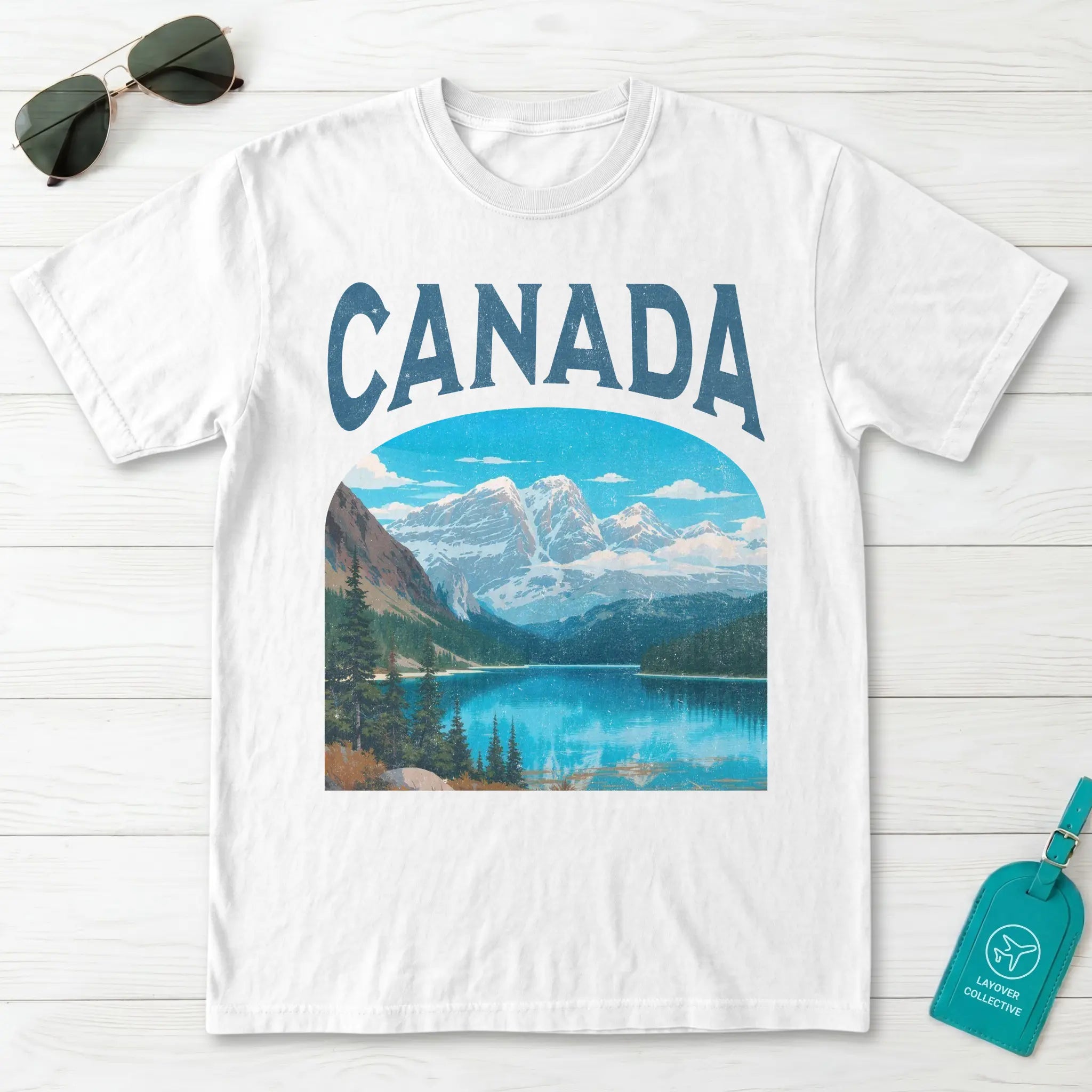 Canada Vintage Travel Poster T-Shirt