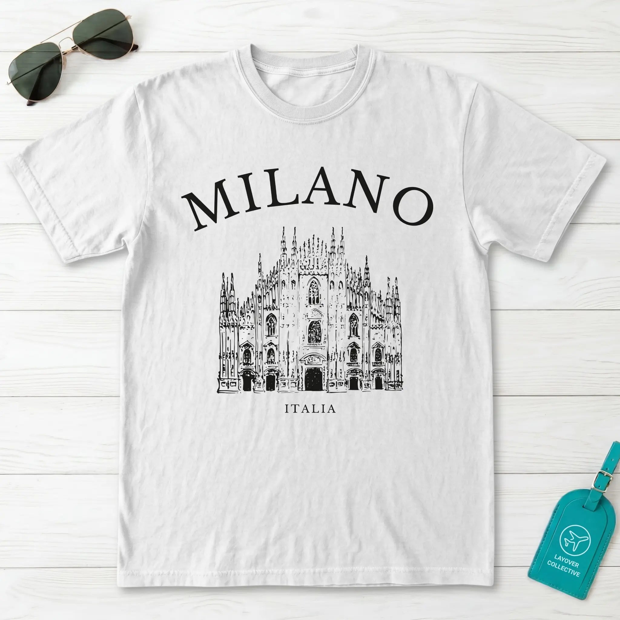 Milan Vintage Sketch T-Shirt