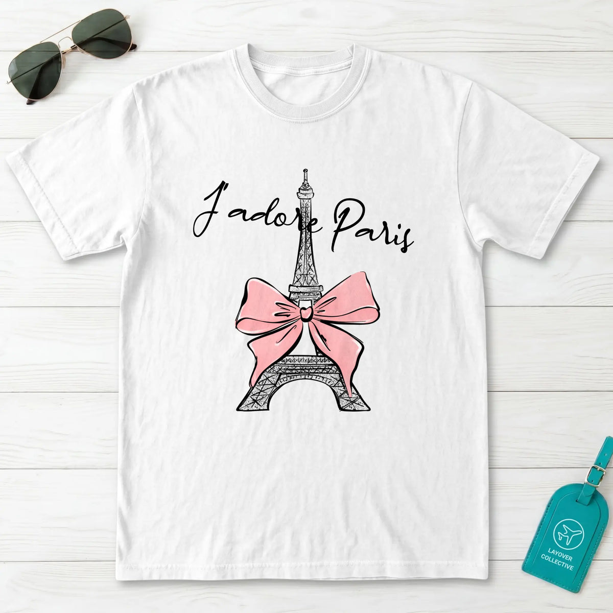 た*け様 sol soonerorlater I Love Paris Tee J'adore Paris Eiffel Tower T-Shirt – Layover Collective