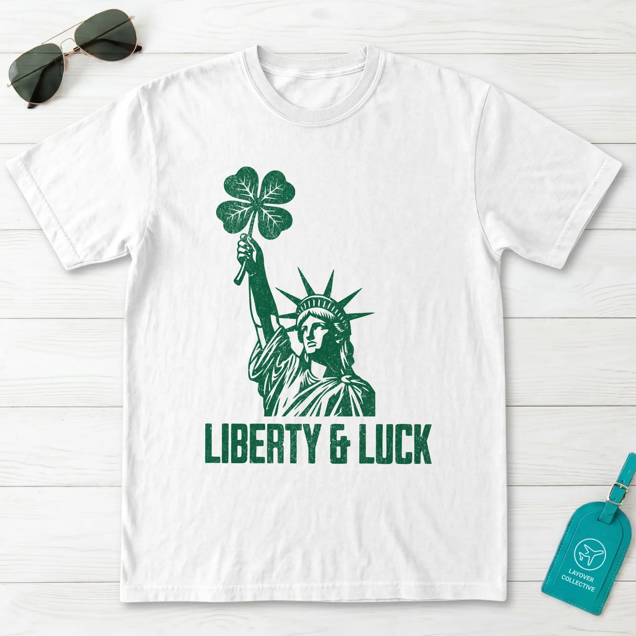 Liberty and Luck Statue T-Shirt