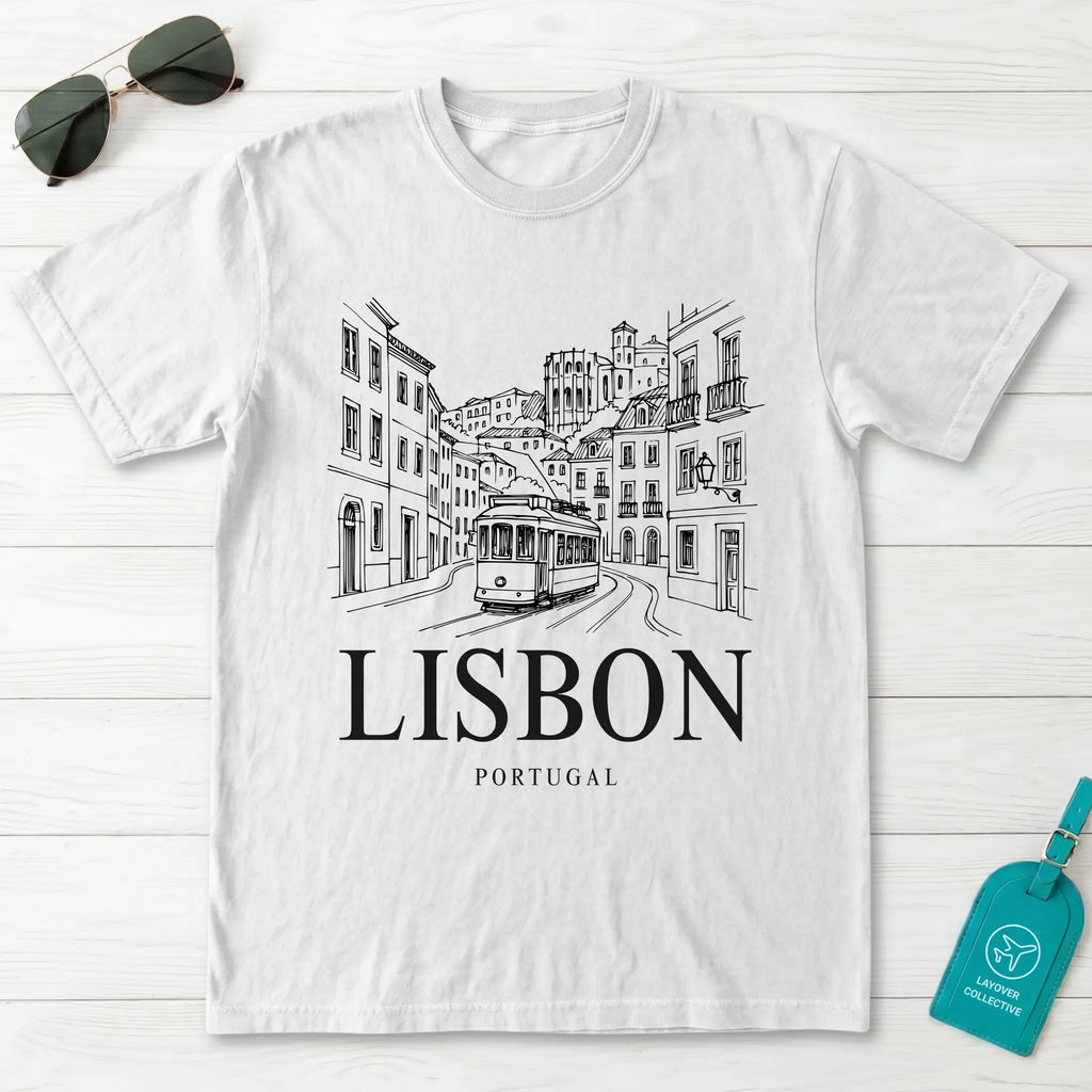Lisbon Vintage Sketch T-Shirt