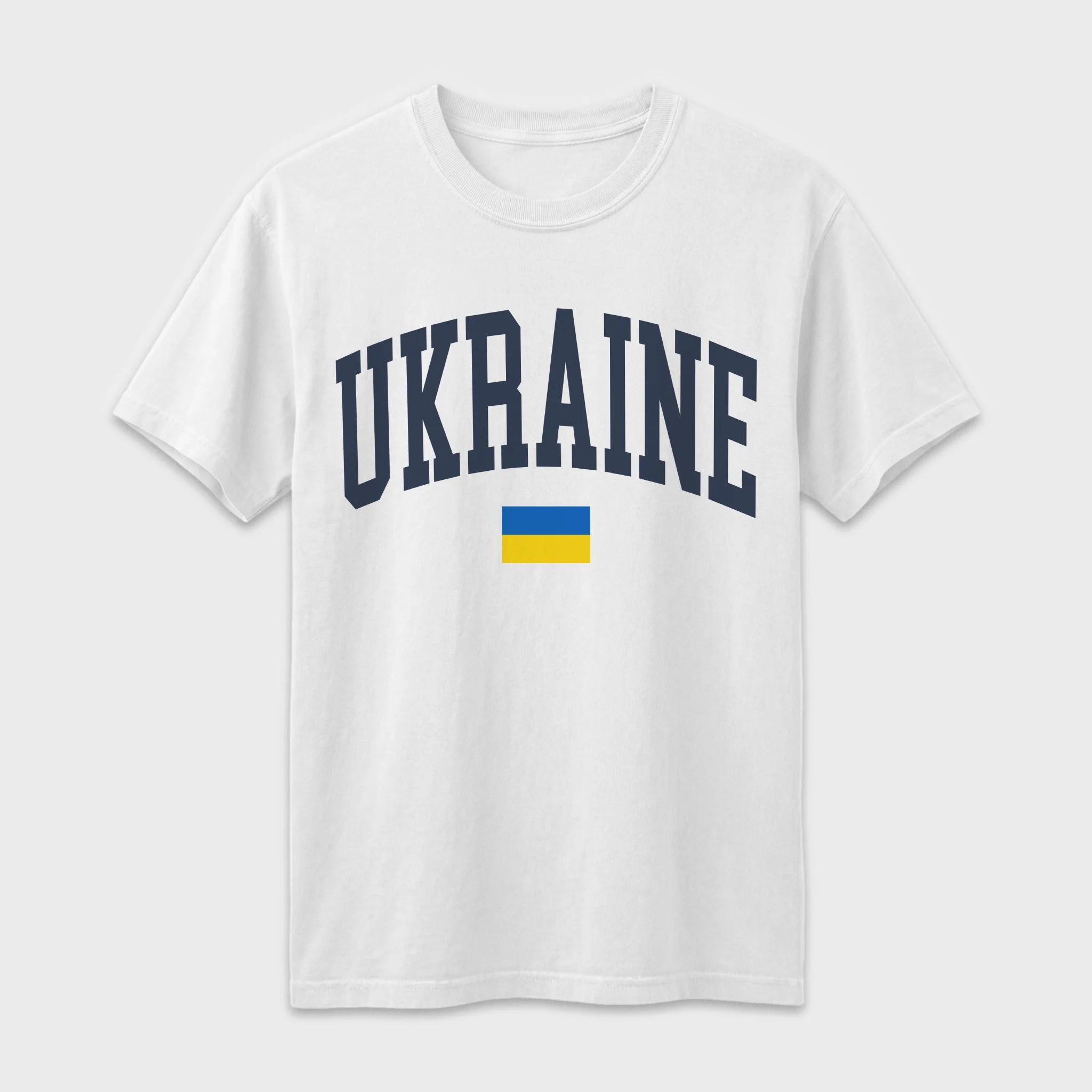 Ukraine Collegiate Flag T-Shirt