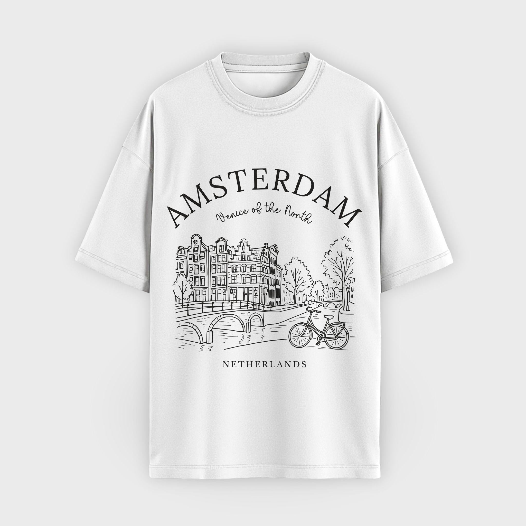 Amsterdam Vintage Sketch T-Shirt