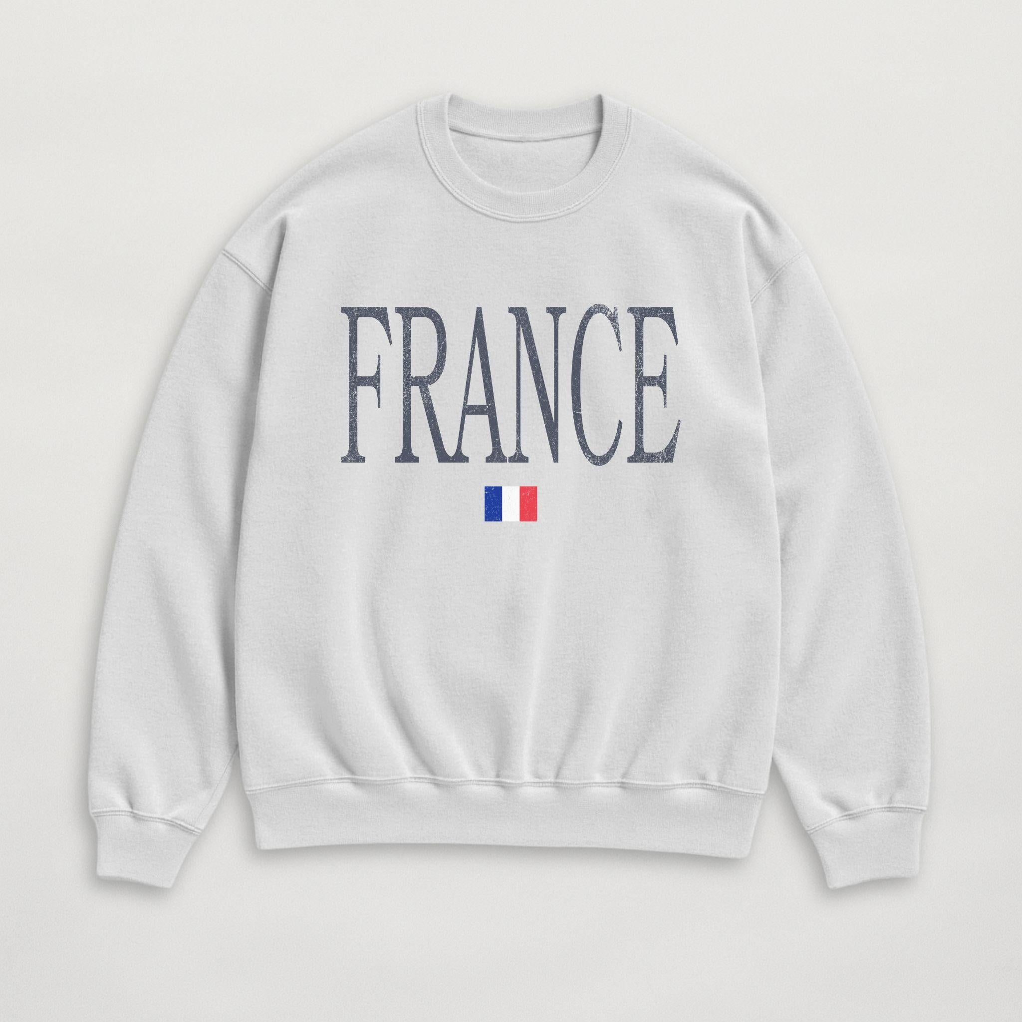 Distressed France Sweatshirt