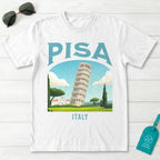 Pisa Italy Vintage Travel Poster T-Shirt