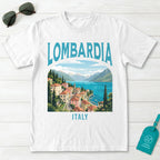 Lombardia Italy Vintage Travel Poster T-Shirt