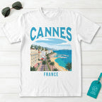 Cannes France Vintage Travel Poster T-Shirt