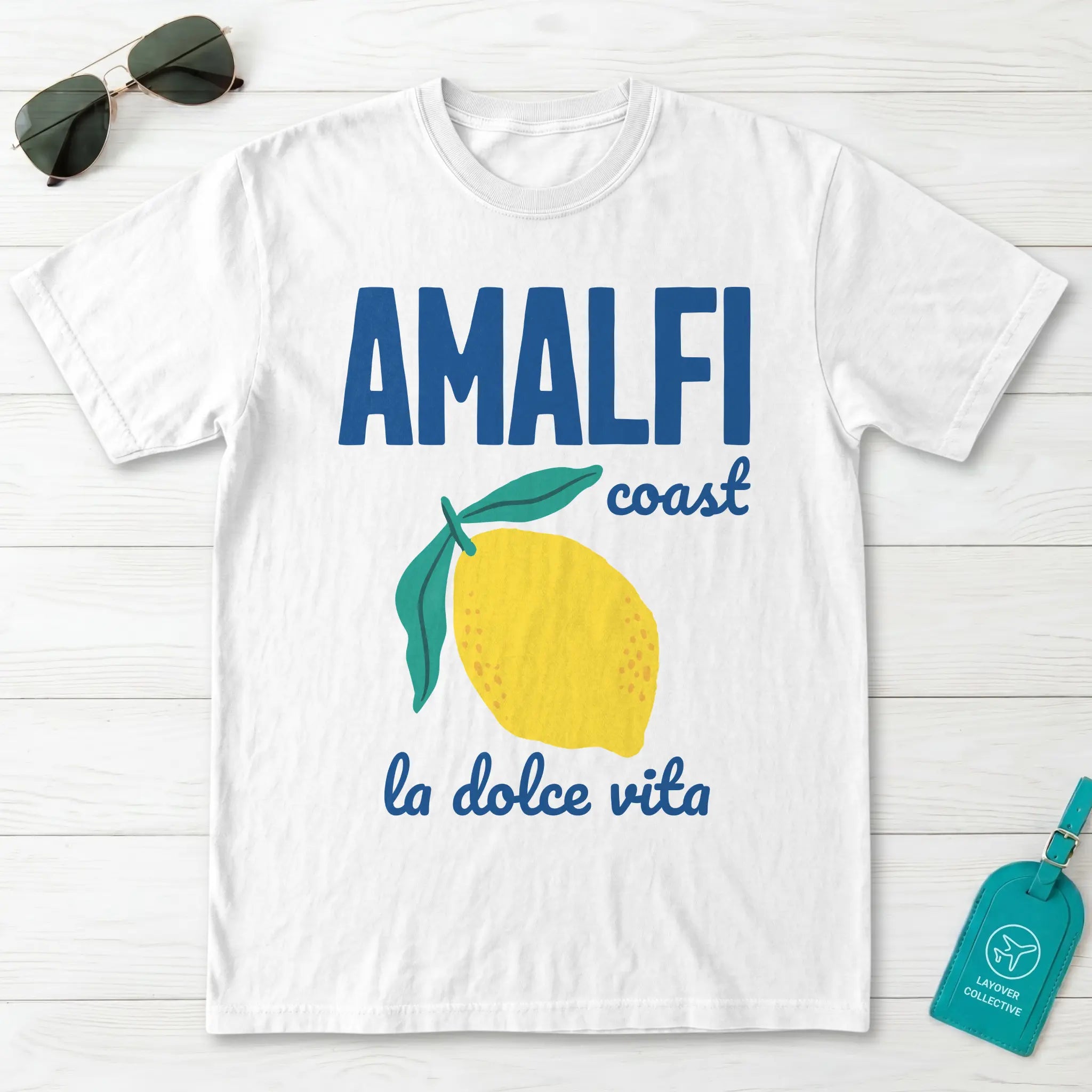 Amalfi Coast Lemon La Dolce Vita Italy Graphic T-Shirt