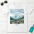 Valle DAosta Italy Vintage Travel Poster T-Shirt