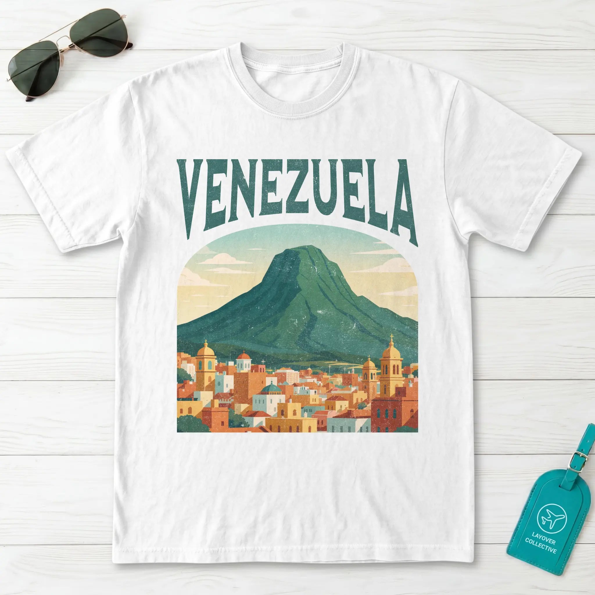 Venezuela Vintage Travel Poster T-Shirt