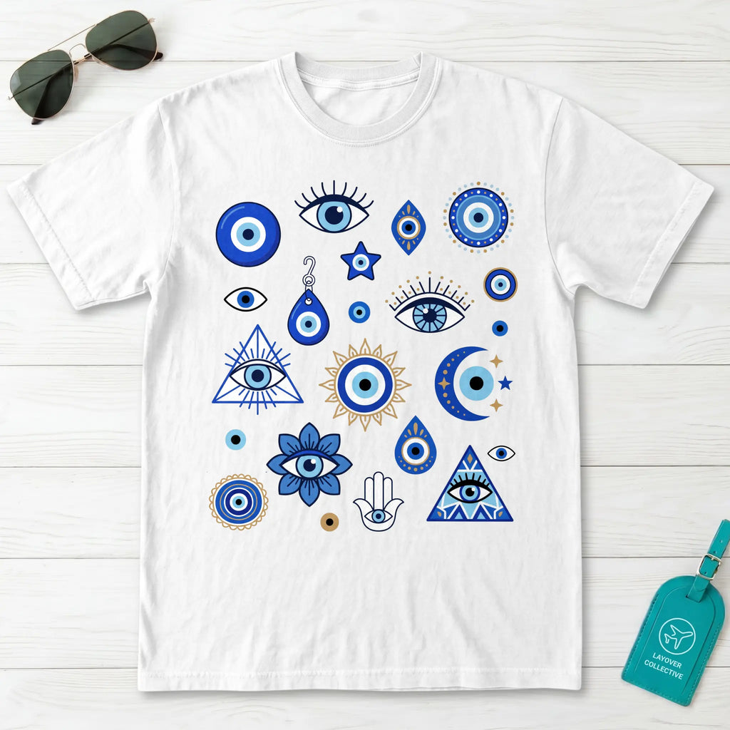 Evil Eye Mati Collage T-Shirt