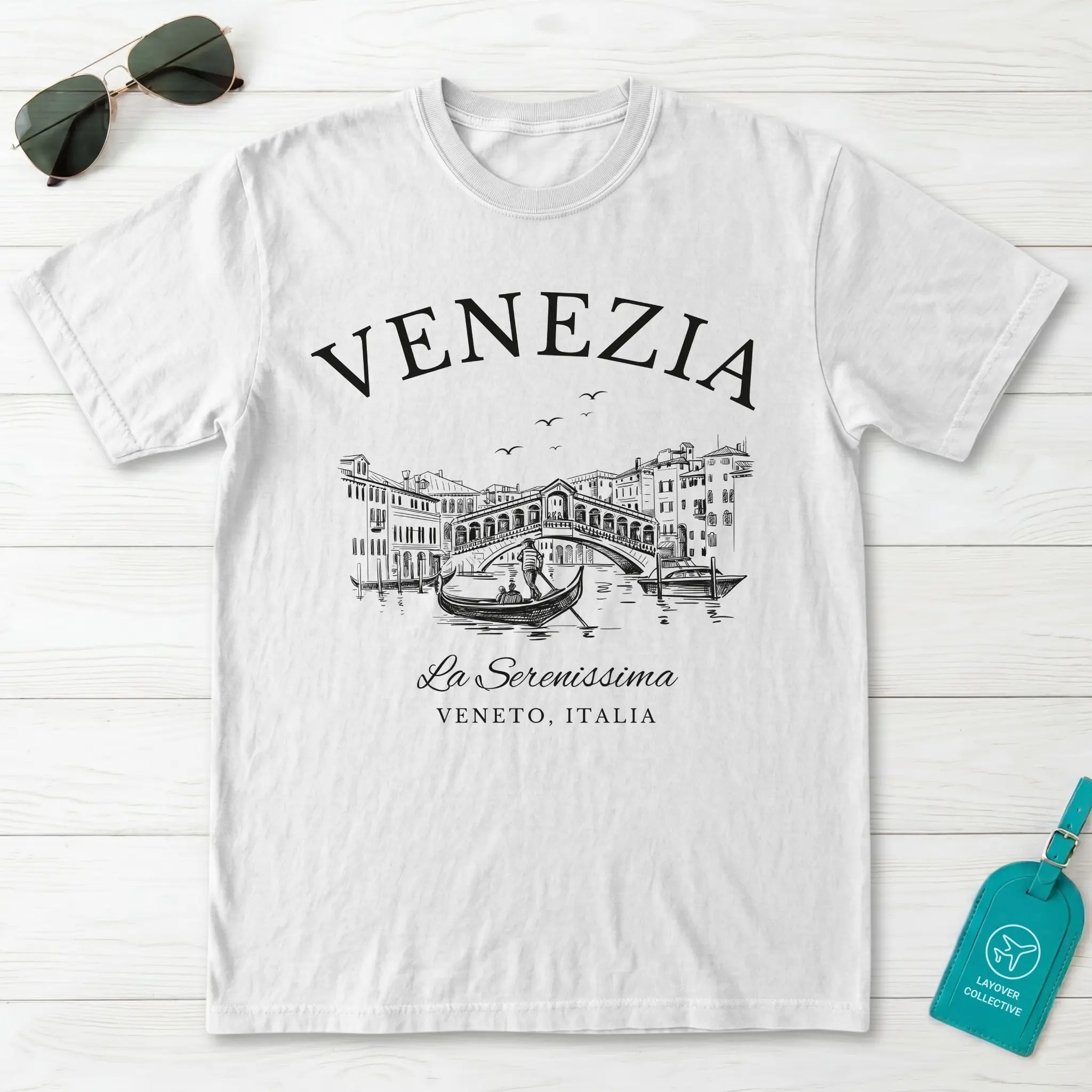 Venice Vintage Sketch T-Shirt