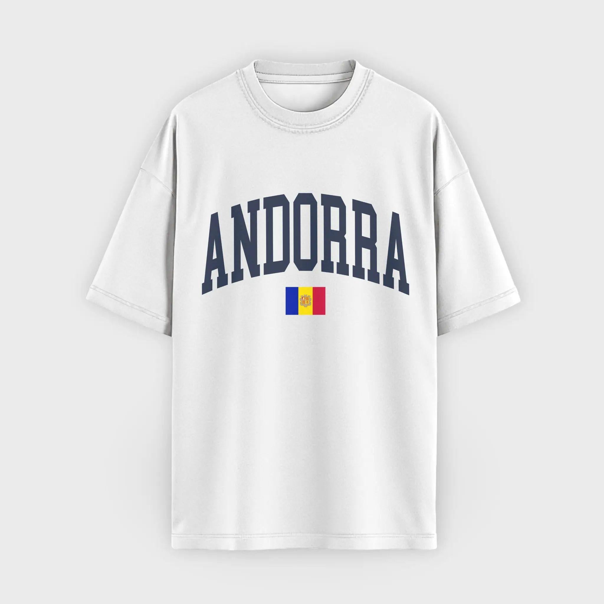 Andorra Collegiate Flag T-Shirt