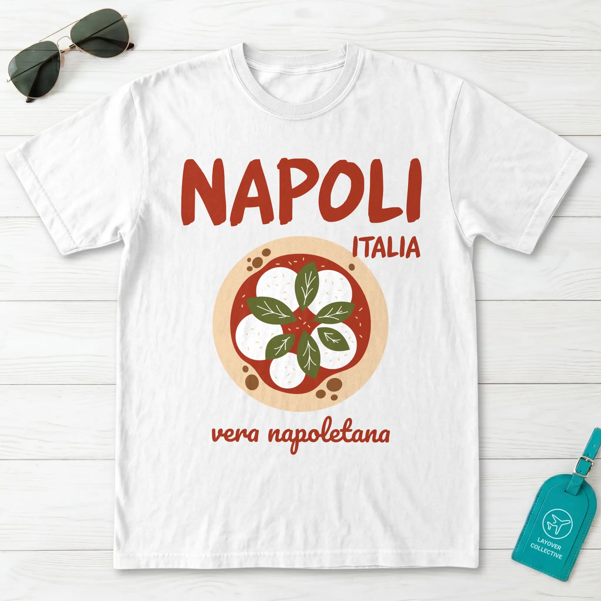 Napoli Italia Vera Napoletana Pizza Graphic T-Shirt