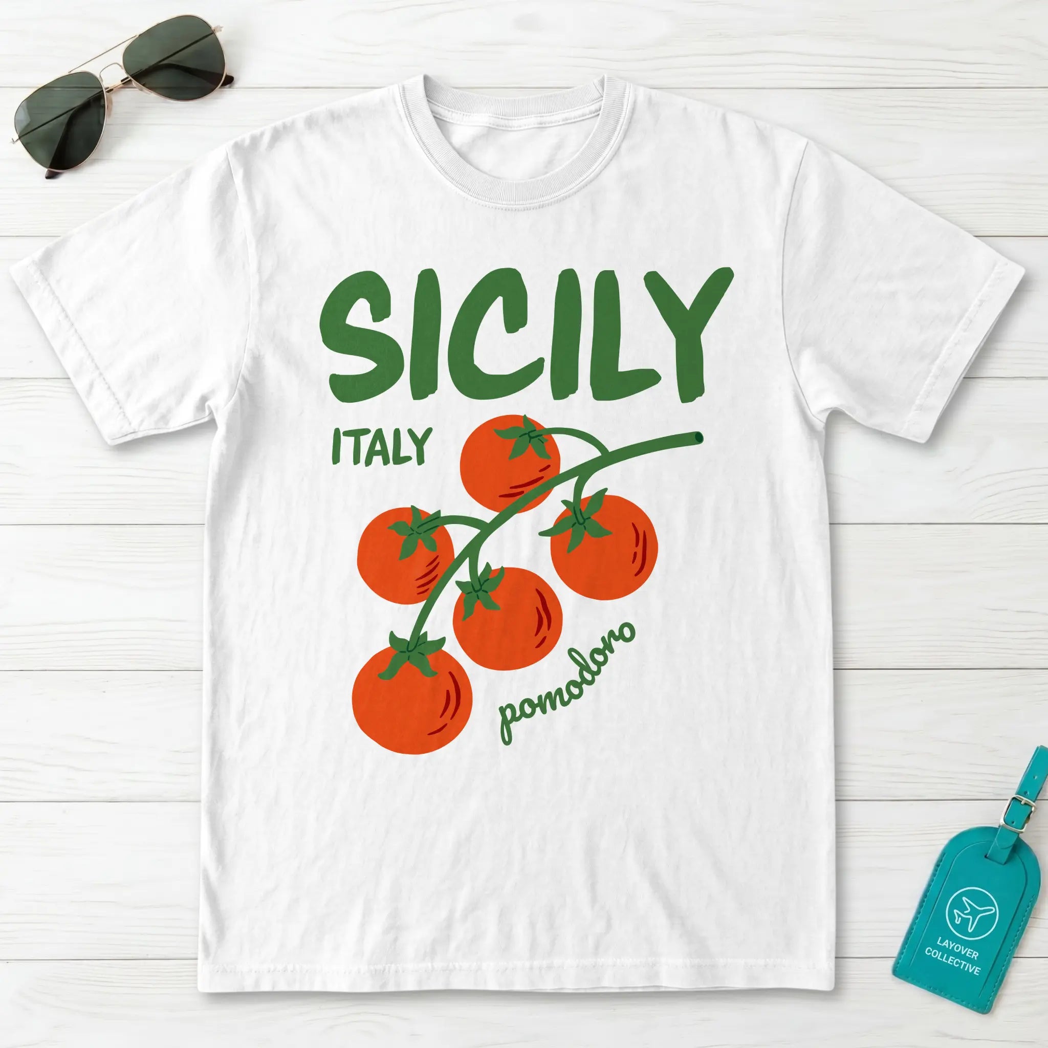 Sicily Italy Pomodoro Tomato Graphic T-Shirt