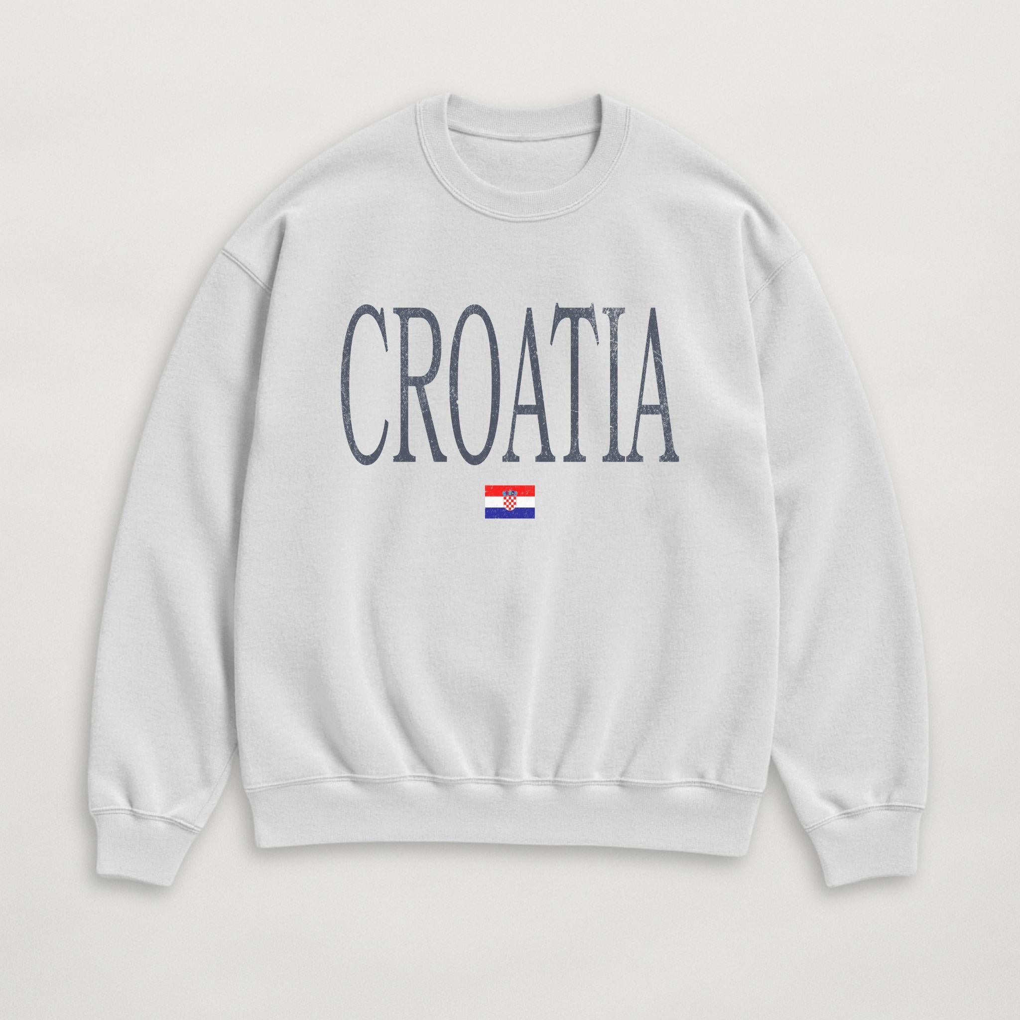Distressed Croatia Sweatshirt