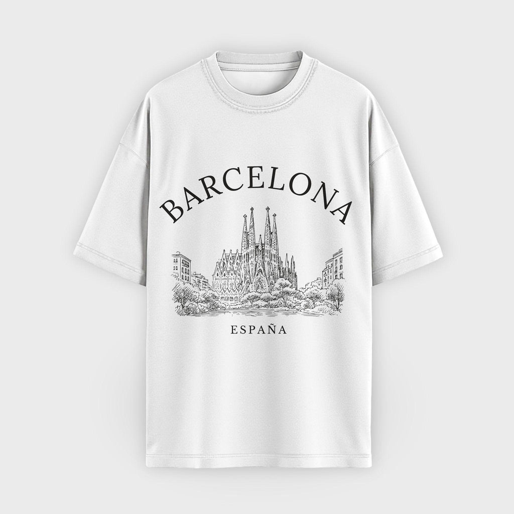 Barcelona Vintage Sketch T-Shirt