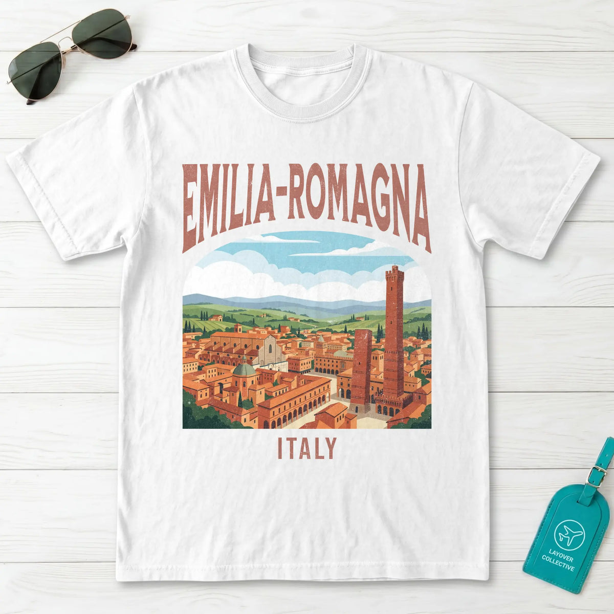 Emilia-Romagna Italy Vintage Travel Poster T-Shirt