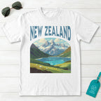 New Zealand Vintage Travel Poster T-Shirt
