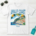 Amalfi Coast Italy Vintage Travel Poster T-Shirt